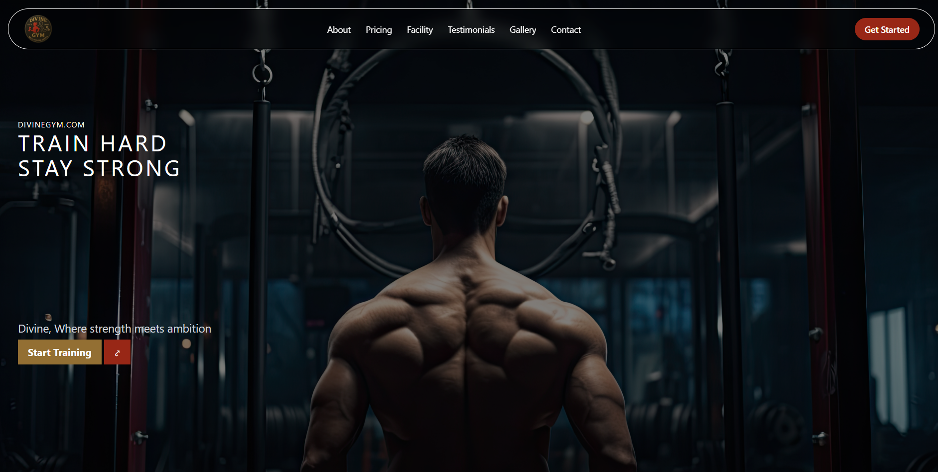 Divine Gym fitness app and SaaS dashboard UI/UX design by Kushal Jamarkattel